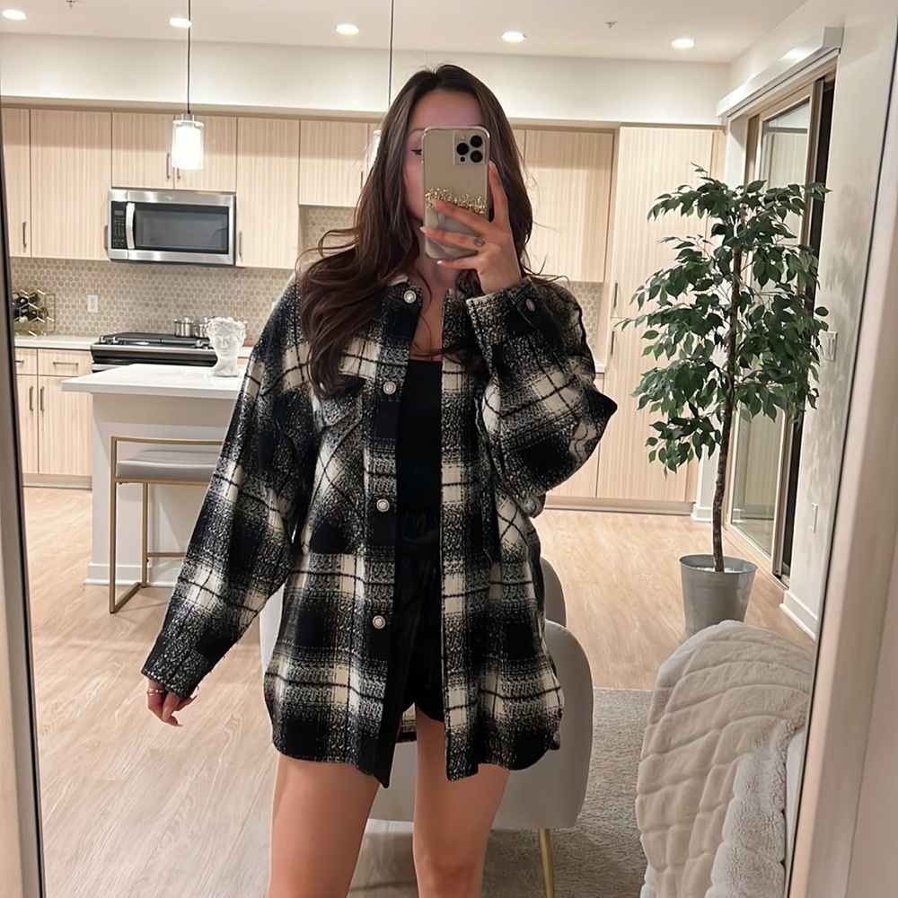 Zara oversized flannel